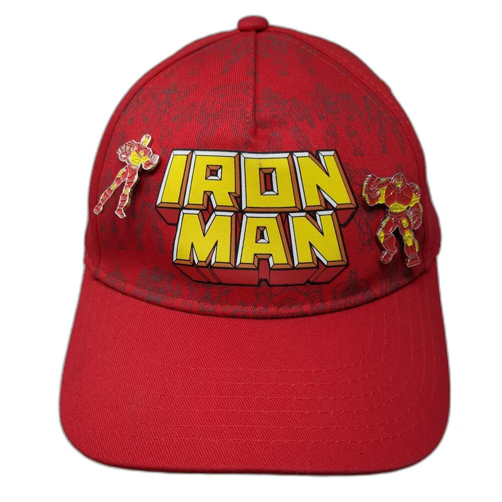 Marvel Iron Man 5 Panel Red One Size Hat Blue Undervisor Enamel Hulkbuster Pins